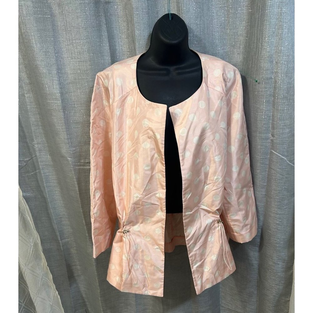 Jacket Anne Klein Dot Pattern Toggle Detail Cardi… - image 6